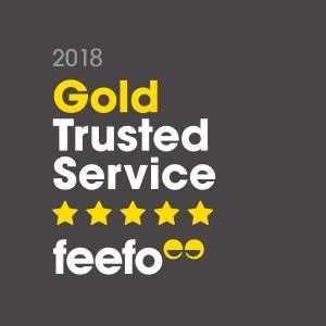 Feefo gold trusted service logo