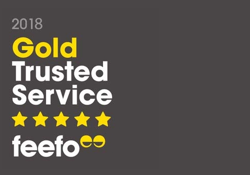 Feefo gold trusted award